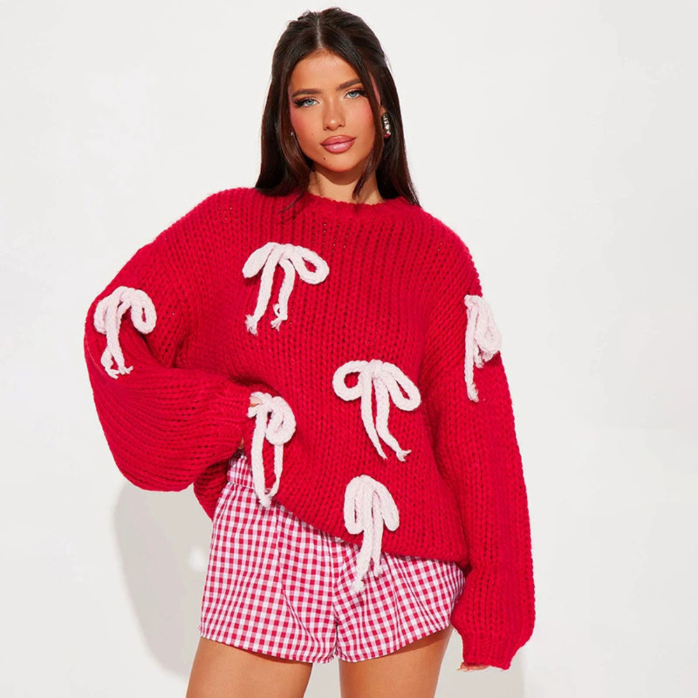Zara Vintage Christmas Oversized Knit Belted Cardigan